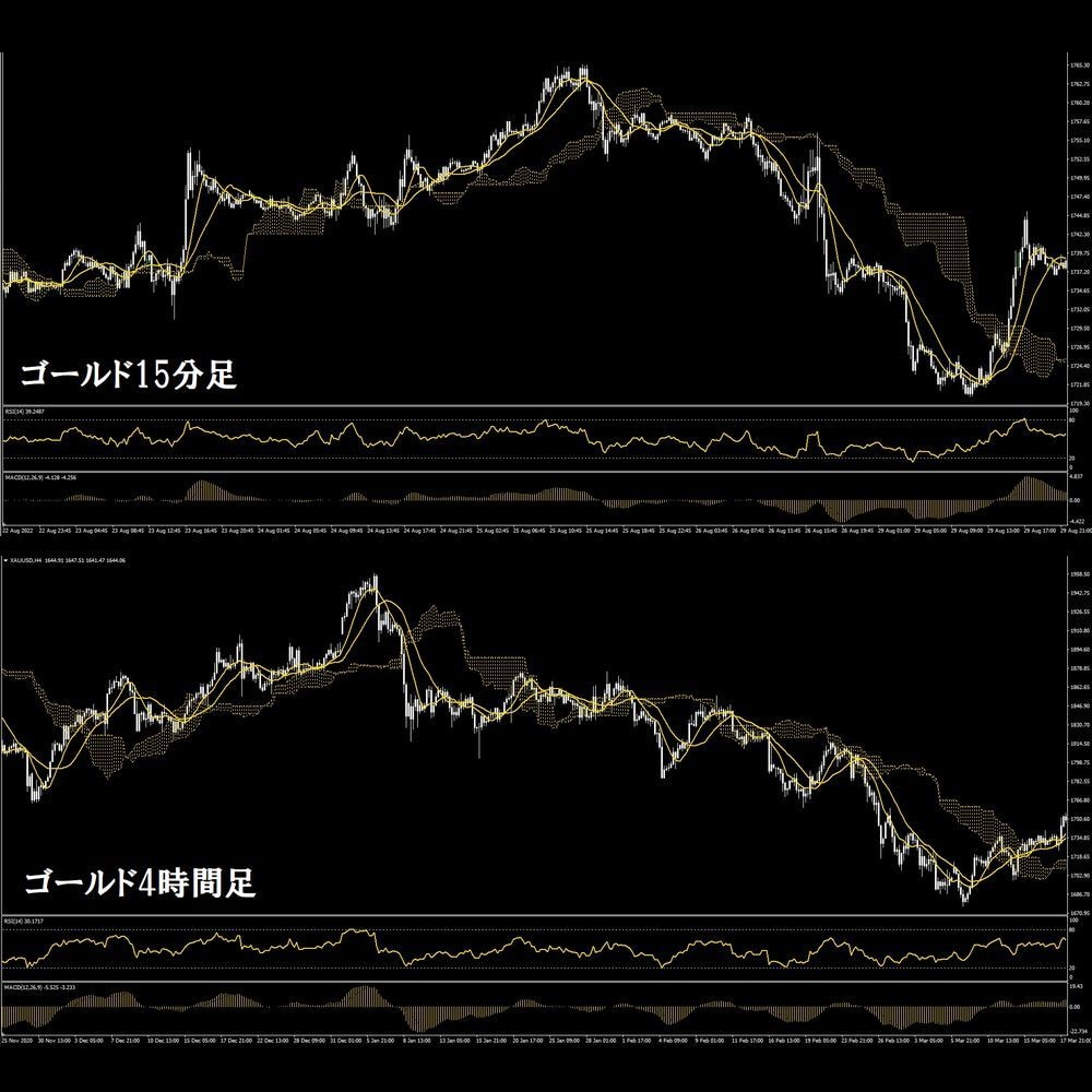 FX、バイナリーオプション用独自インジお譲りします FX スクール、サロン用の一目雲改、RSI改、MACDインジ イメージ3