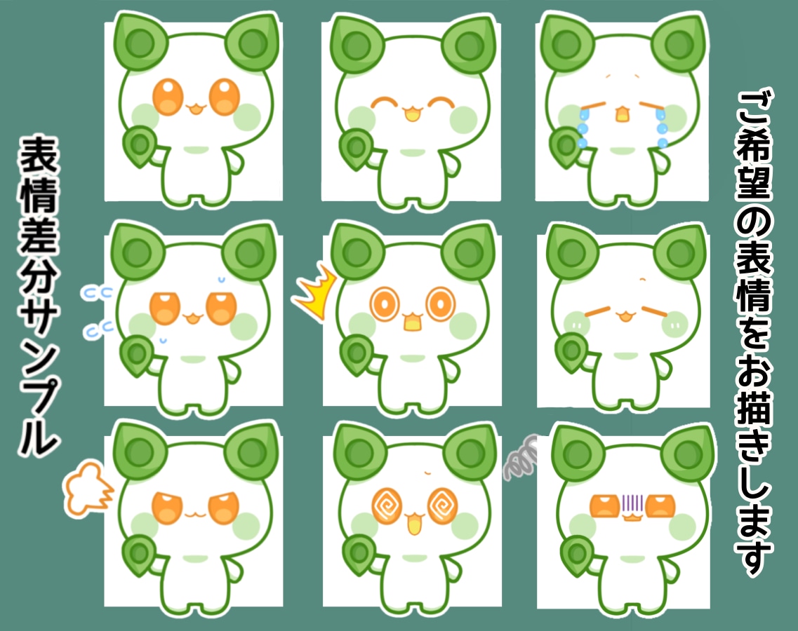 商用OK◎可愛いマスコットキャラクターお描きします 【最短3日納品！】2頭身、まるい、可愛いが得意です！ イメージ3