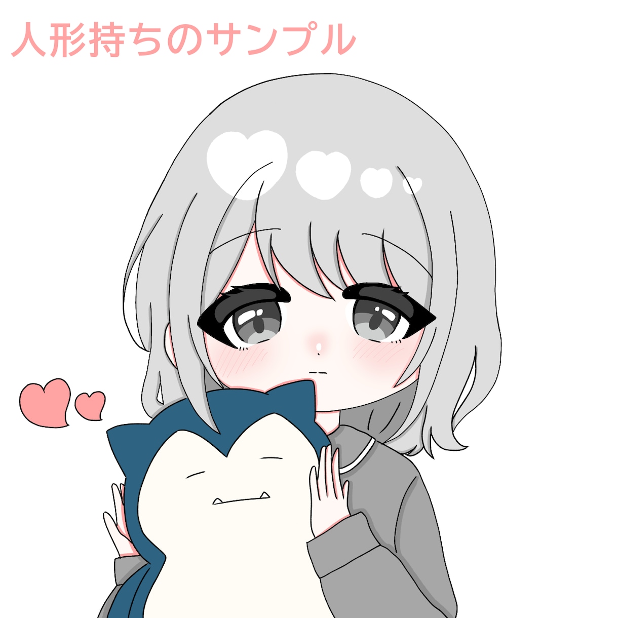 可愛いデフォルメキャラクターを制作しています 画像のような仕上がりになります！ポーズ変更可能です！ イメージ3