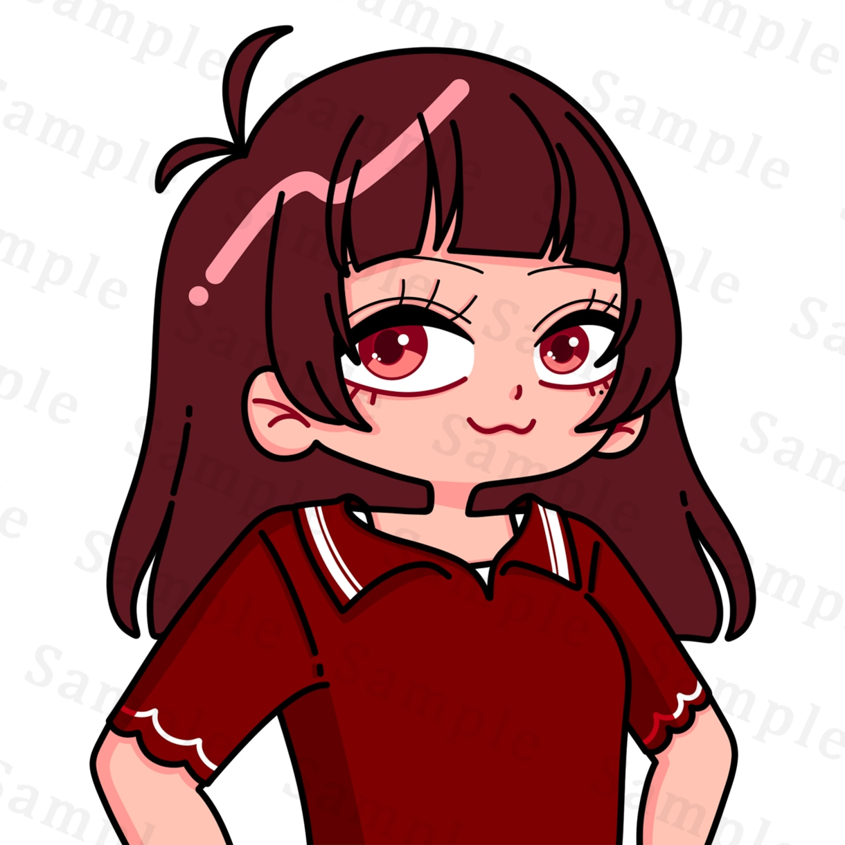 デフォルメイラストお描きします 活動用（女性限定）イラストをお求めの方に！ イメージ2