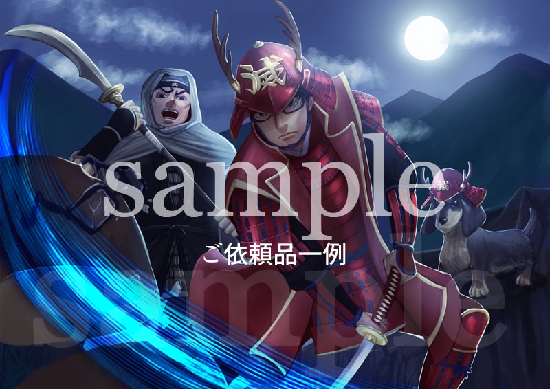 厚塗り風の一枚絵イラストやキャラクター描きます 個人観賞用や小説の挿絵、イメージイラストなど イメージ2