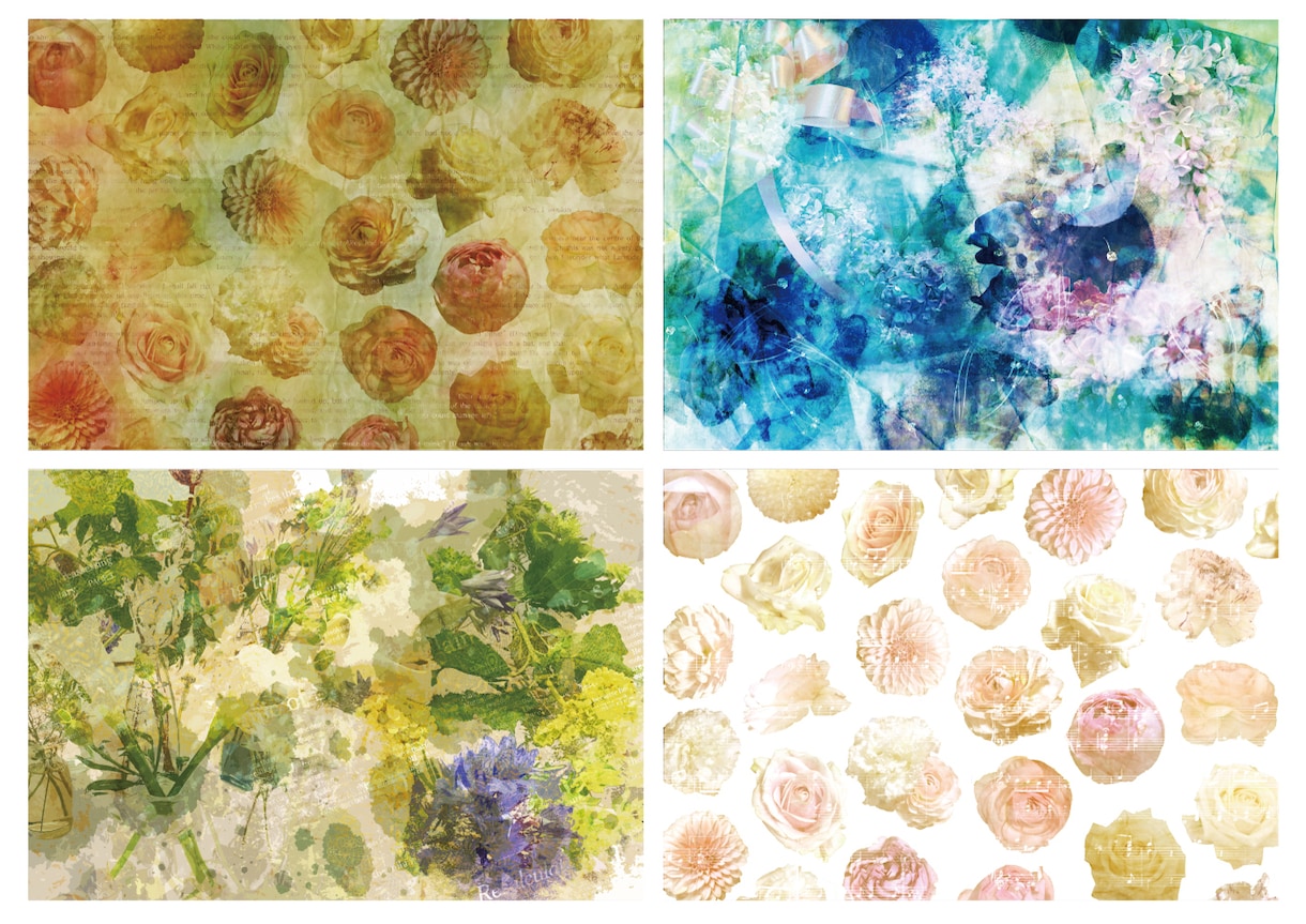 思い出の花の写真でデザインをつくります 記念日やお祝いでもらった思い出の花の写真でデザインを作ります イメージ4