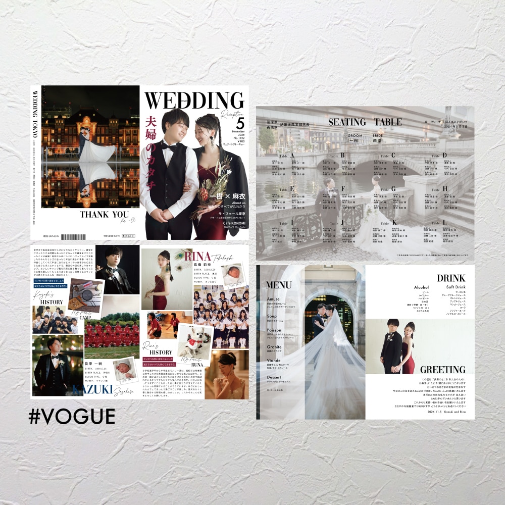 高品質用紙✺結婚式プロフィールブックを作成します 〈完成品をお届け〉PROFILE BOOK 8P イメージ6
