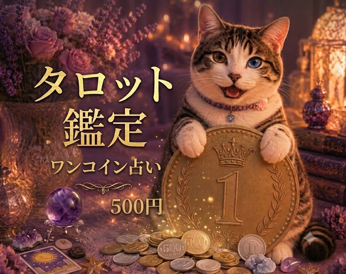 チャット鑑定／悩みや運勢を500円で占います 初回限定｜50分チャットで占い相談→お守り鑑定書をプレゼント イメージ1