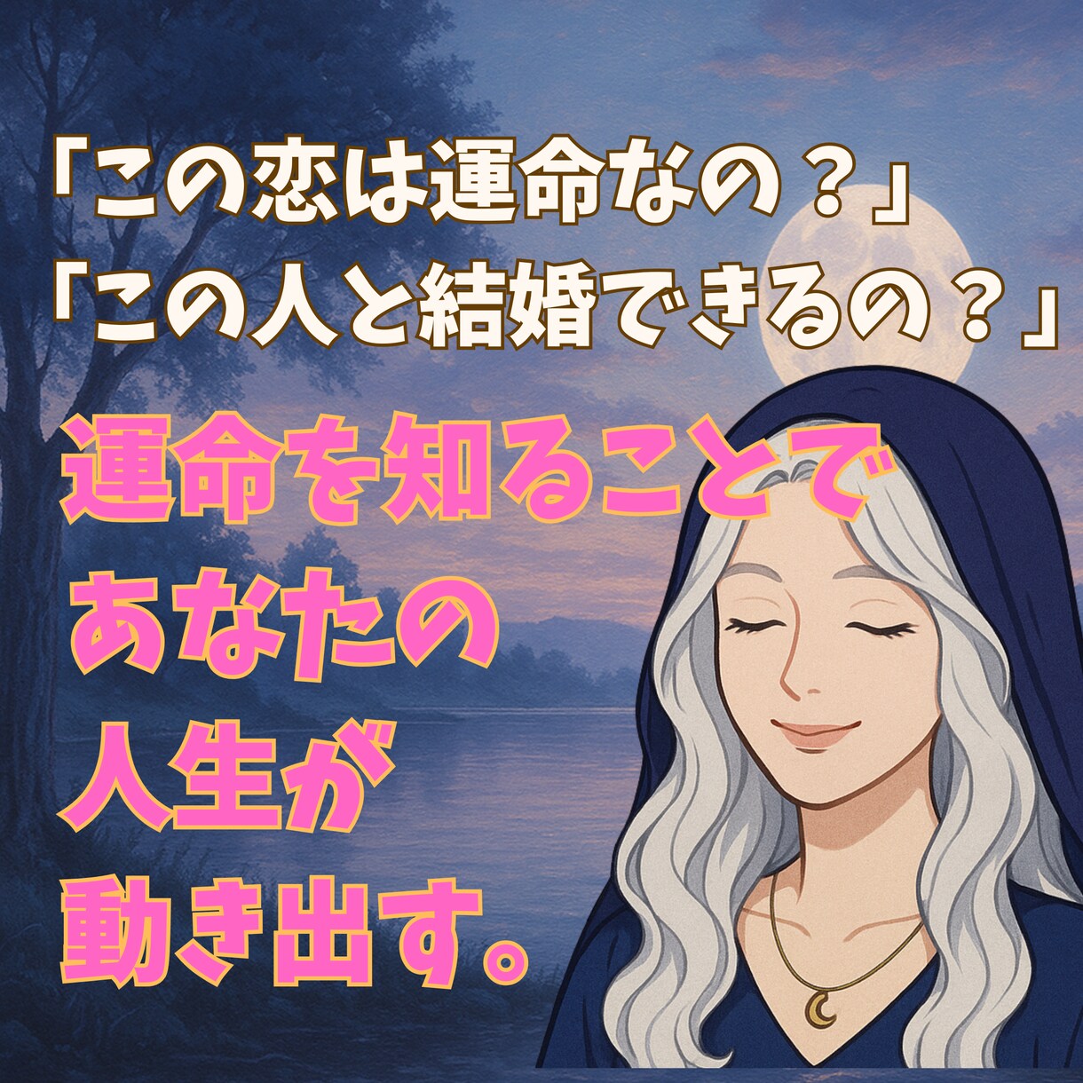 彼が運命の人かどうか占い、恋愛を有利にします 恋愛成就/復縁/片思い/結婚/縁結び/婚活/モテる イメージ1