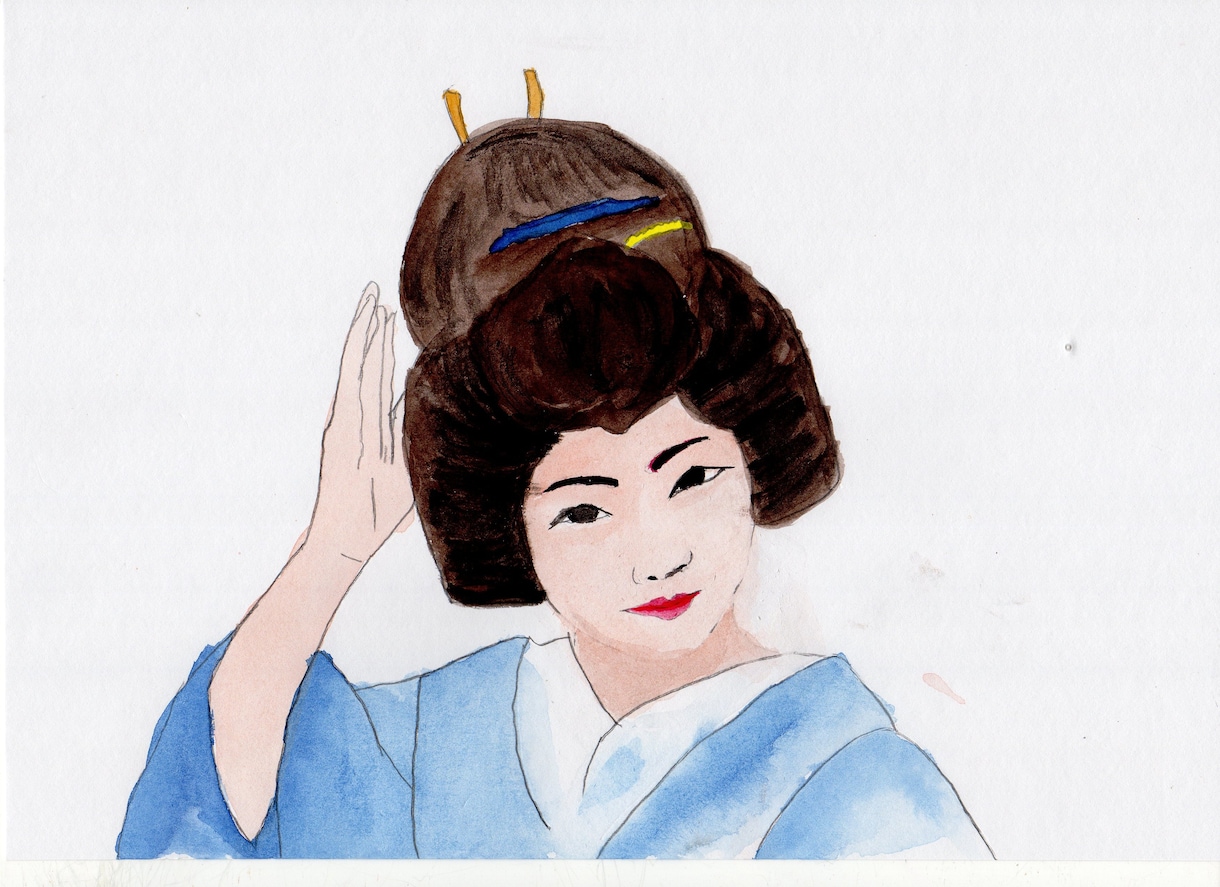 貰って嬉しいお部屋に飾れる可愛い似顔絵ます 水彩画の手描き似顔絵１枚１枚丁寧にえがきます イメージ7