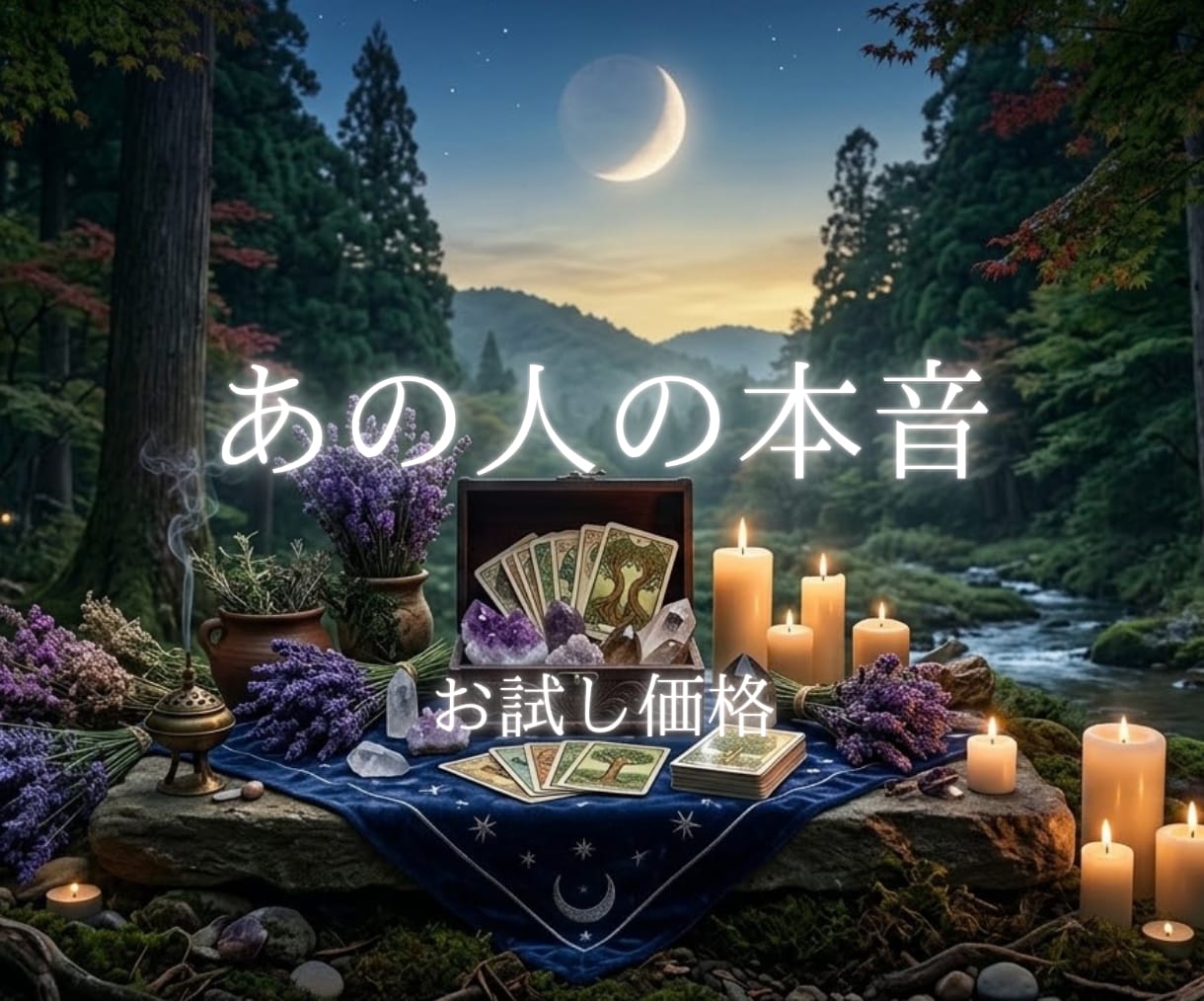 あの人が隠し持つ全本心タロット鑑定します お試し1000円あの人の本音と次に取るべき行動をサクッと鑑定 イメージ1