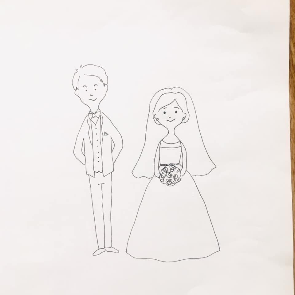 世界にたった一つの手描き似顔絵、イラストをかきます ふんわりゆるい、カジュアル似顔絵 イメージ5