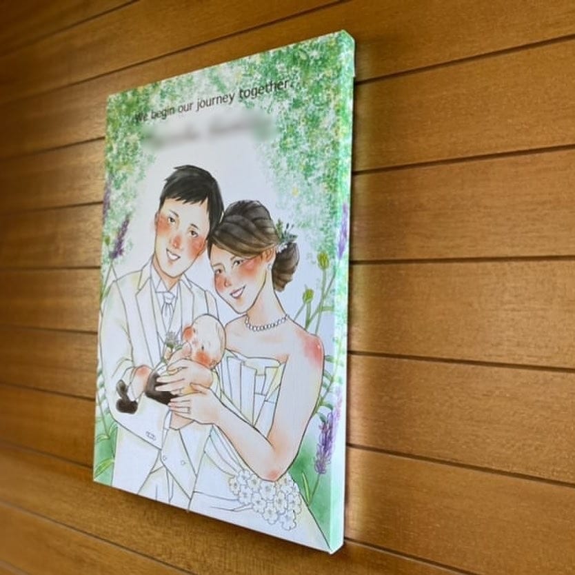 ふんわり可愛いウェルカムボード心を込めて描きます ♡♡結婚式やプレゼントにおすすめです♡♡ イメージ4