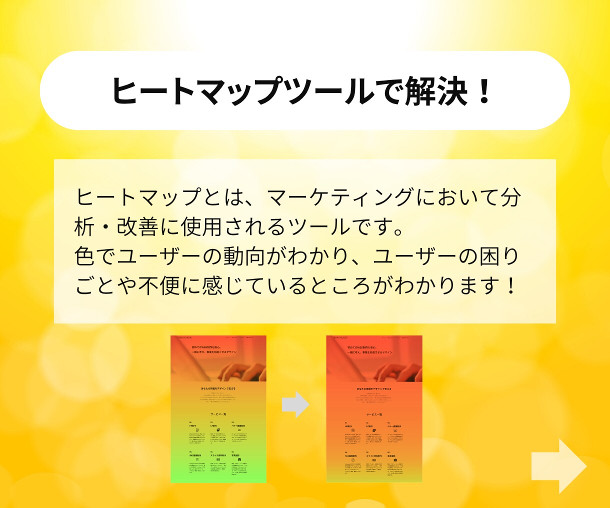 問い合わせに繋がるHPを制作いたします デザイン・SEO・分析まで一括でご対応いたします イメージ3