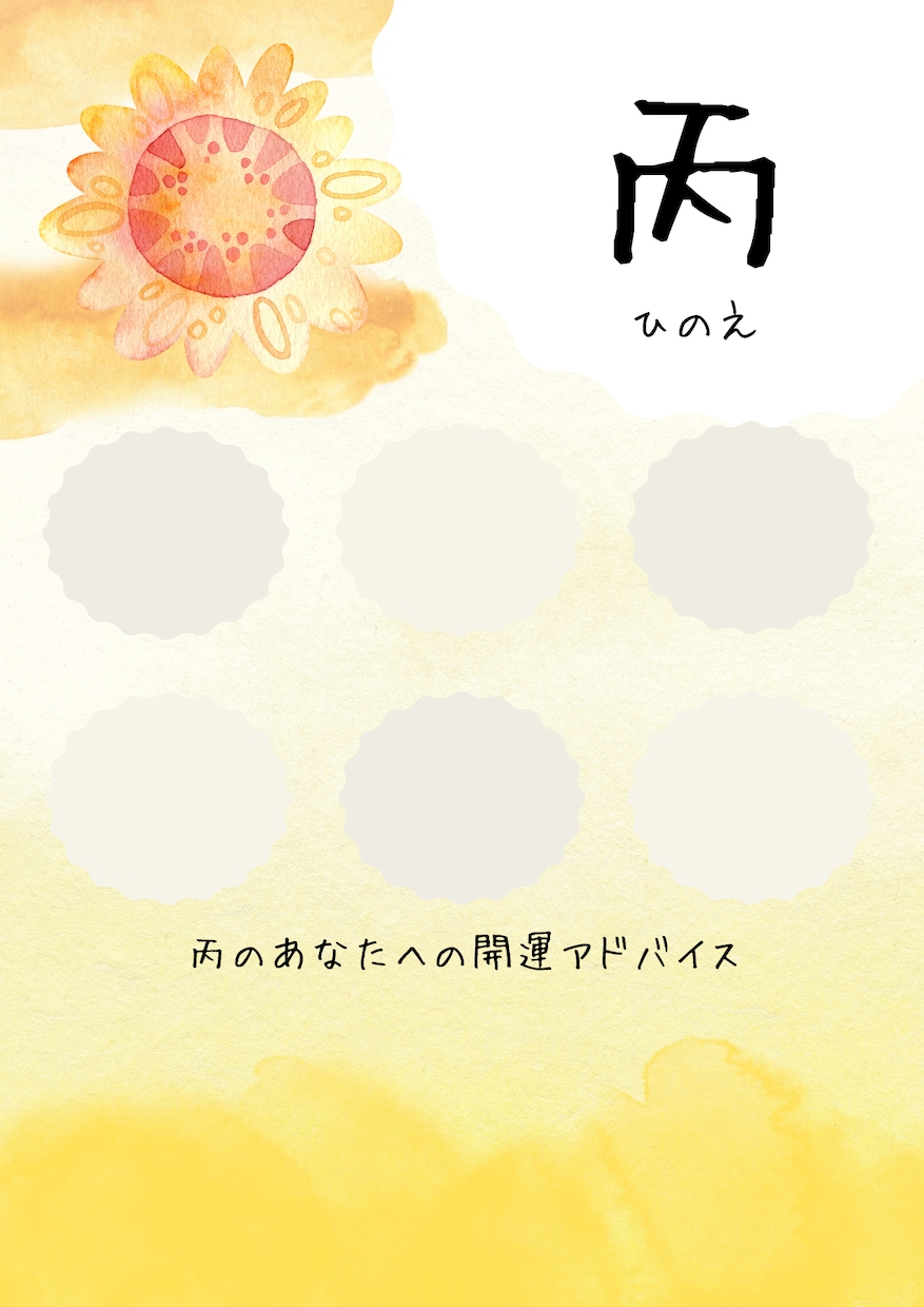 四柱推命（十干）のオリジナル資料作成します 安心感与えるlunaオリジナルデザインのテンプレートです イメージ2