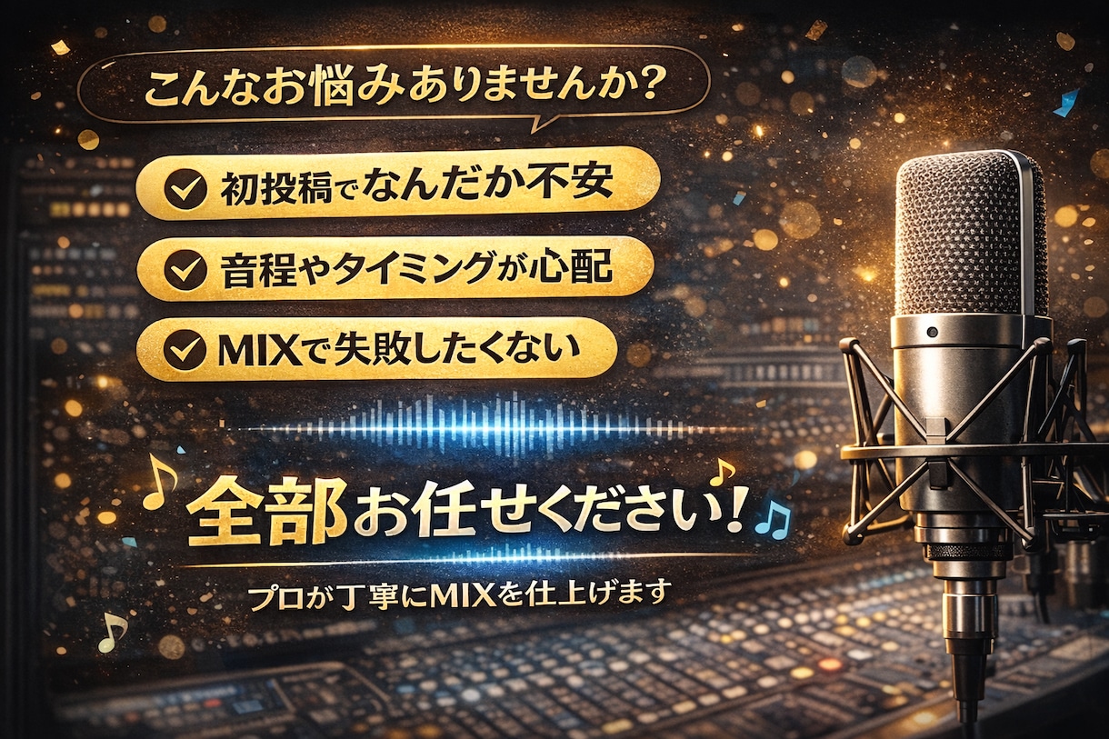 プロ品質の歌ってみたMIXを丁寧に仕上げます 販売実績1200件超｜高評価・リピーター多数 イメージ3