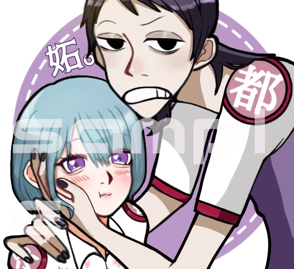 SNS用の目を引く！？カワイイアイコン描きます 特徴的な絵柄で目を引くイラストを提供します( ᜊ°-° )ᜊ イメージ1