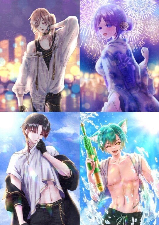 男性VTuberに！全部込！Live2D制作します 高稼働！表情差分2種付き＆選べるロゴorSDキャラ4種！ イメージ9