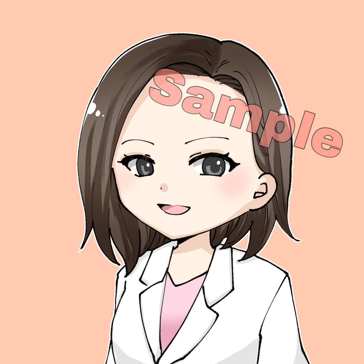 可愛い！お手軽デフォルメイラスト作成します シンプル！アイコン、ビジネス、ブログや素材に。似顔絵も イメージ10