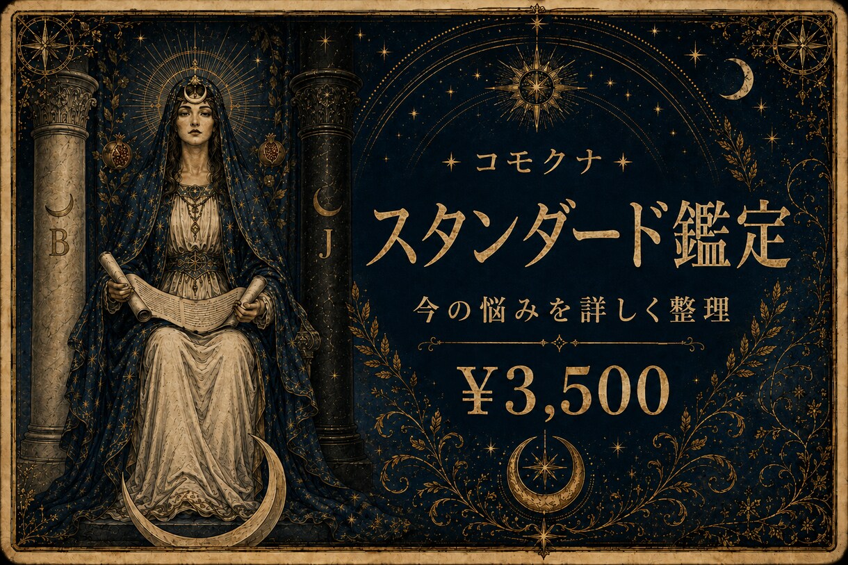 スタンダード鑑定｜今の恋の悩みを詳しく整理します 関係・本音・原因まで、今の悩みを詳しく整理します イメージ1