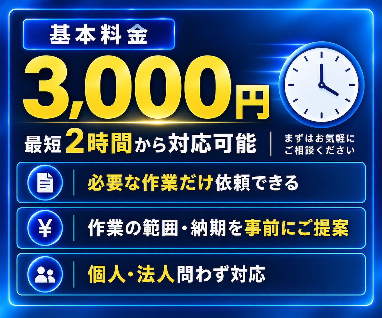 2時間3,000円｜オンラインで事務作業代行します ｜スポット対応｜必要な分だけ｜全部お任せ｜販売実績64件｜ イメージ5