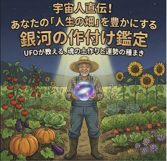 宇宙直伝！人生の畑を豊かにする銀河の作付け鑑定ます 〜UFOが教える、魂の土作りと運勢の種まき〜 イメージ1