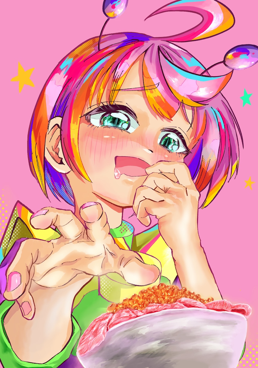 パッと目を引く！かわいいSNSアイコン制作します アニメのように表情豊に、ビビッドカラーで可愛く仕上げます！ イメージ4