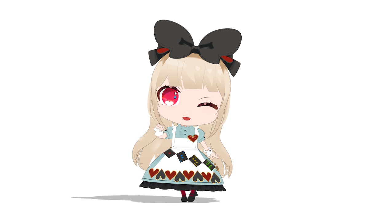 VTuberさん向けデフォルメ3Dモデル作成します ちまっとかわいいデフォルメ3Dモデルを作ります！ イメージ3