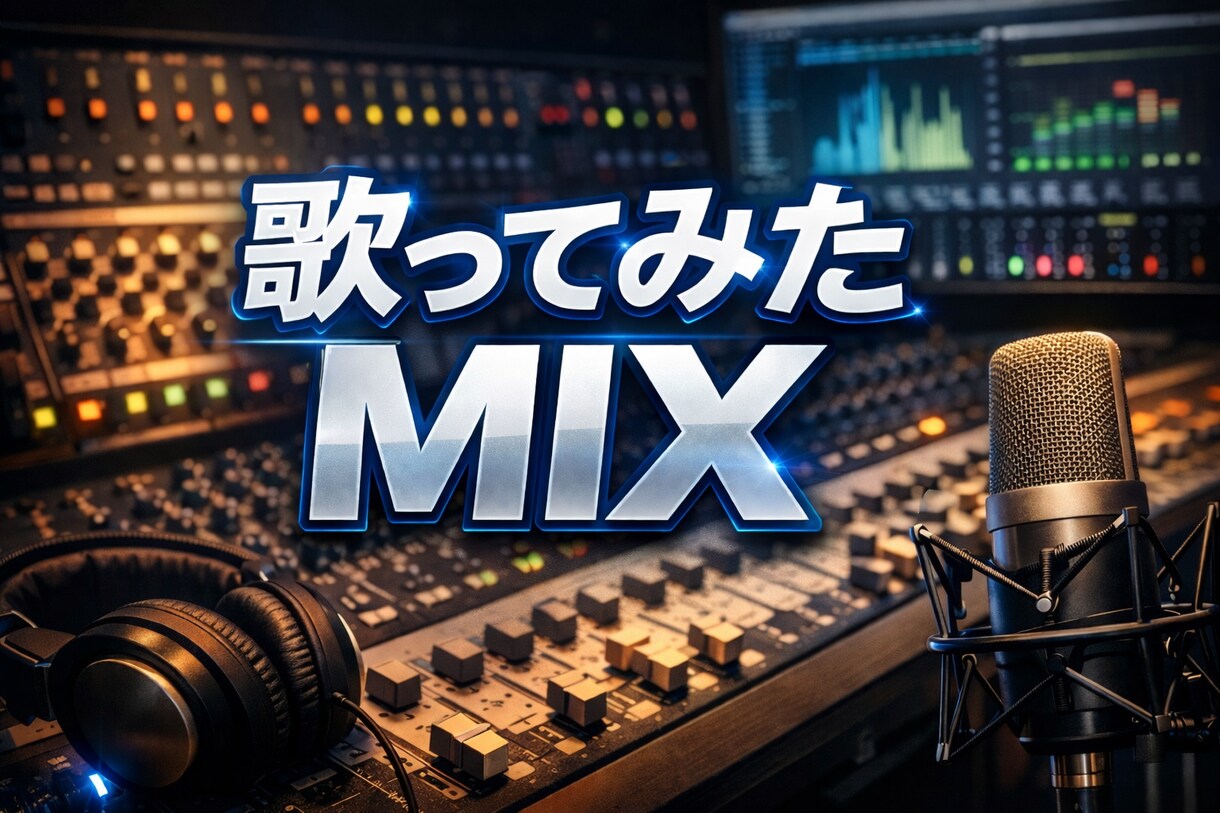ボーカル補正ノイズ除去対応歌ってみたのMIXします スマホ録音OK！補正＆ノイズ除去込みMIX イメージ1