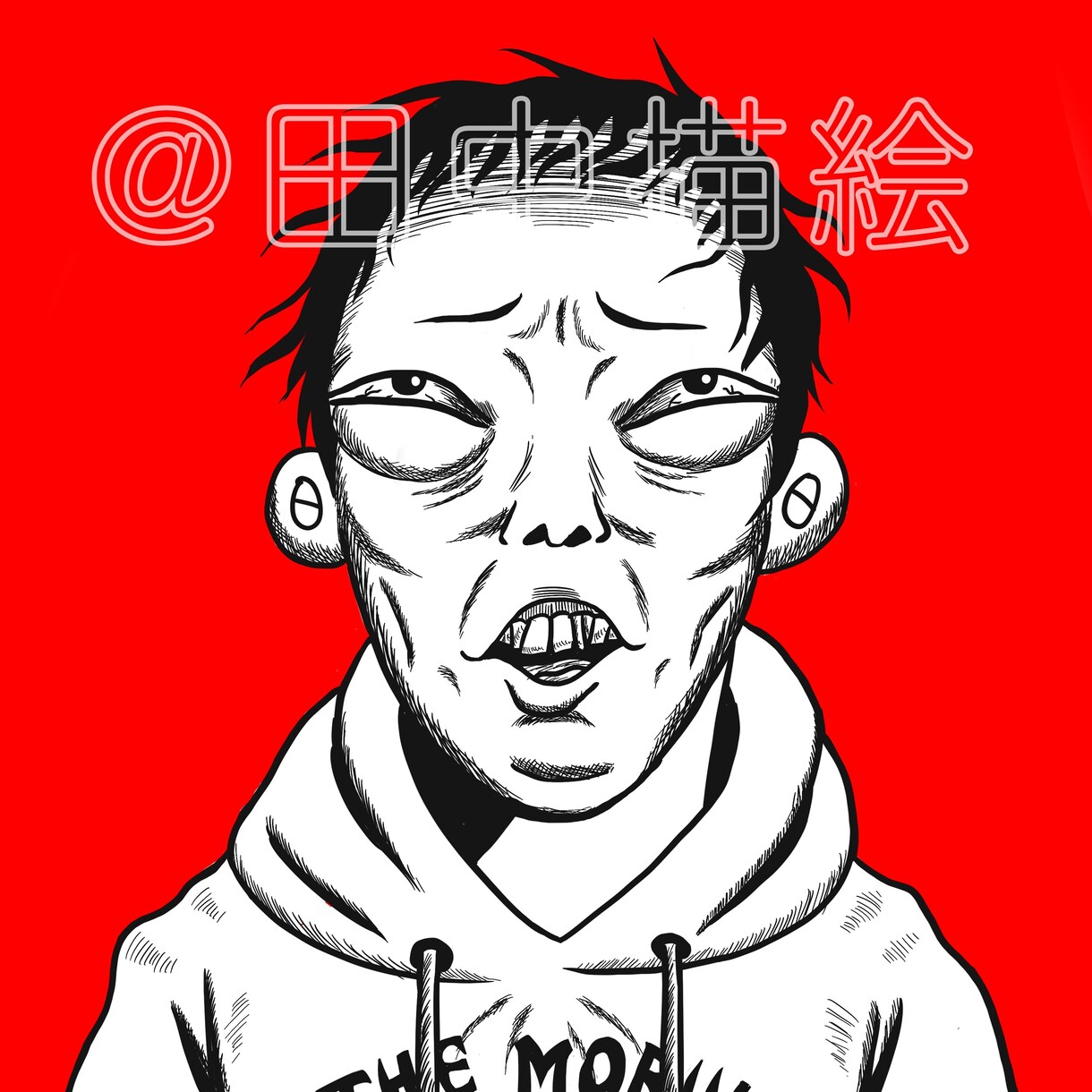 地獄漫画風アイコン！ホラー似顔絵即お絵描きします キモい!カワイイ!恐怖系アイコンで個性派アピりしましょう イメージ3