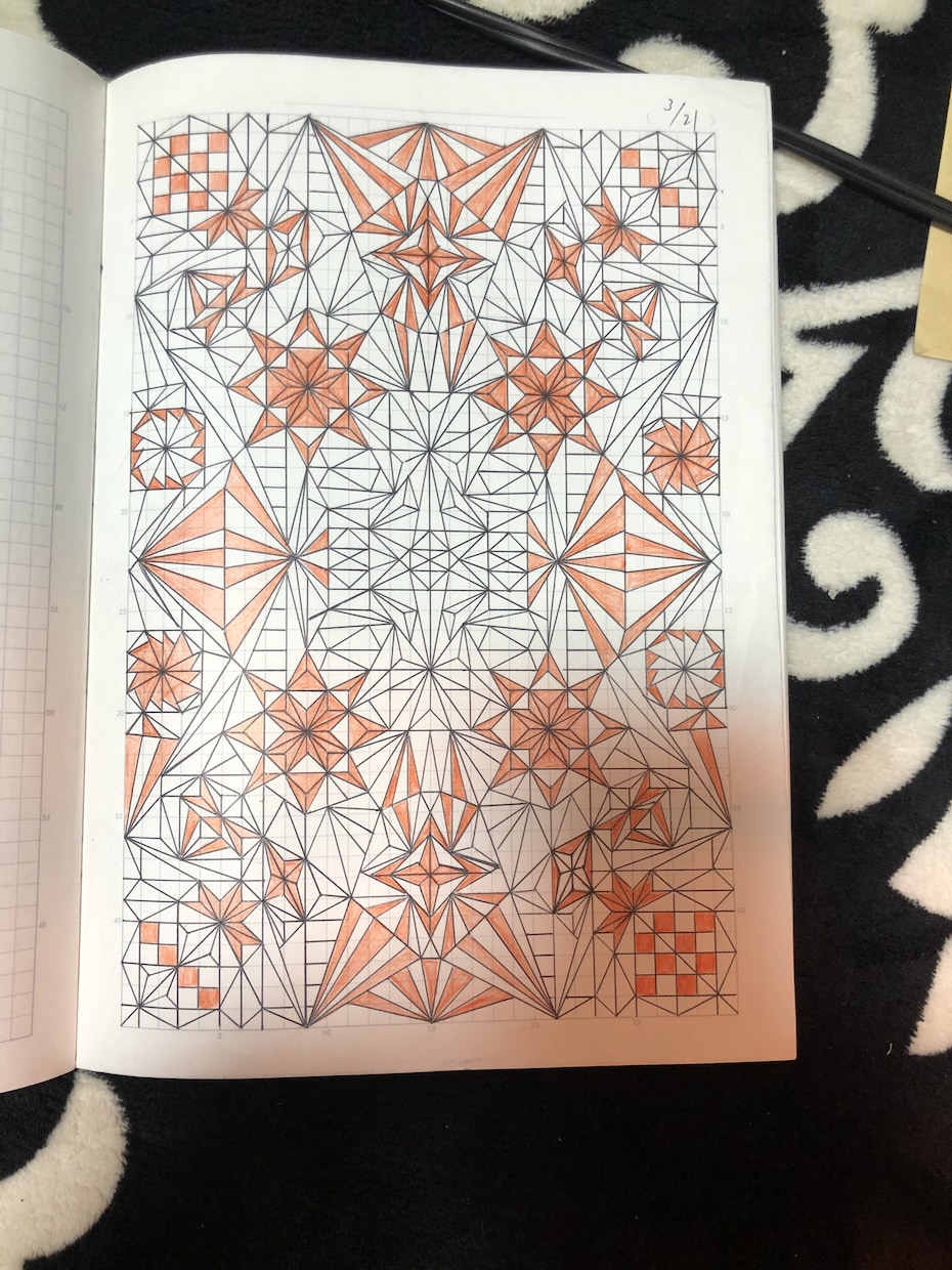 図形を組み合わせたデザインを描きます 丁寧で上手く仕上げる自信があります。 イメージ2