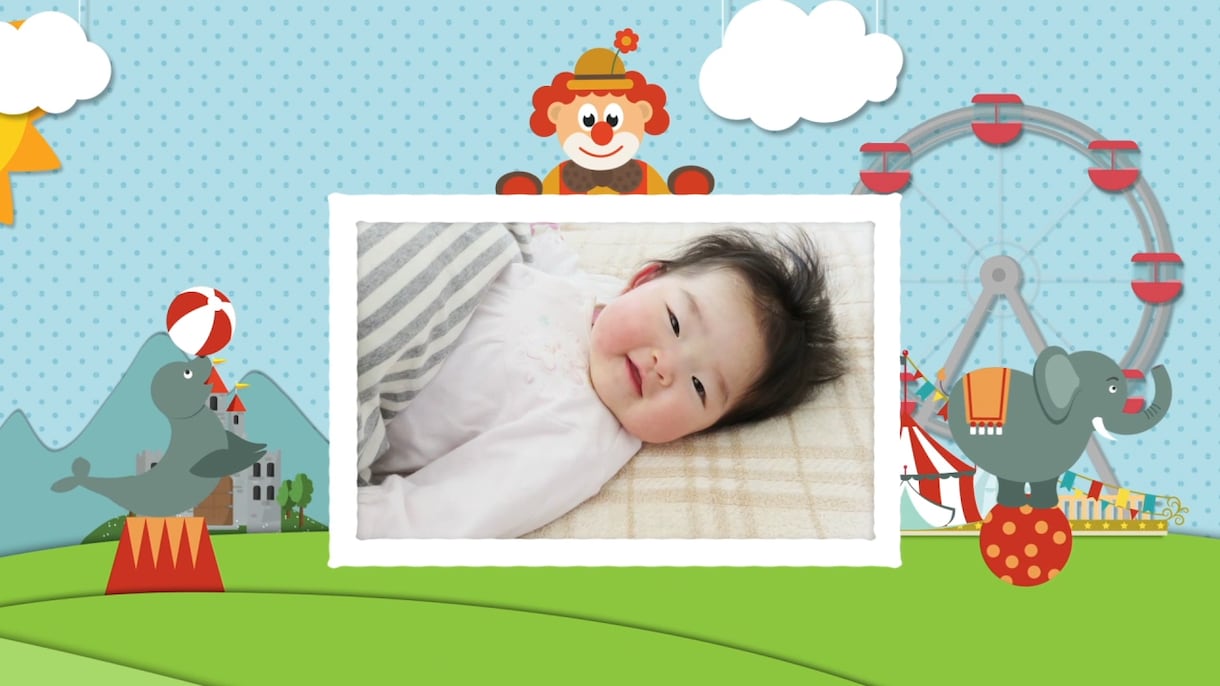 お子さまの「お誕生日記念動画」を制作いたします スマホやPCで見れる「動くフォトアルバム」 イメージ1