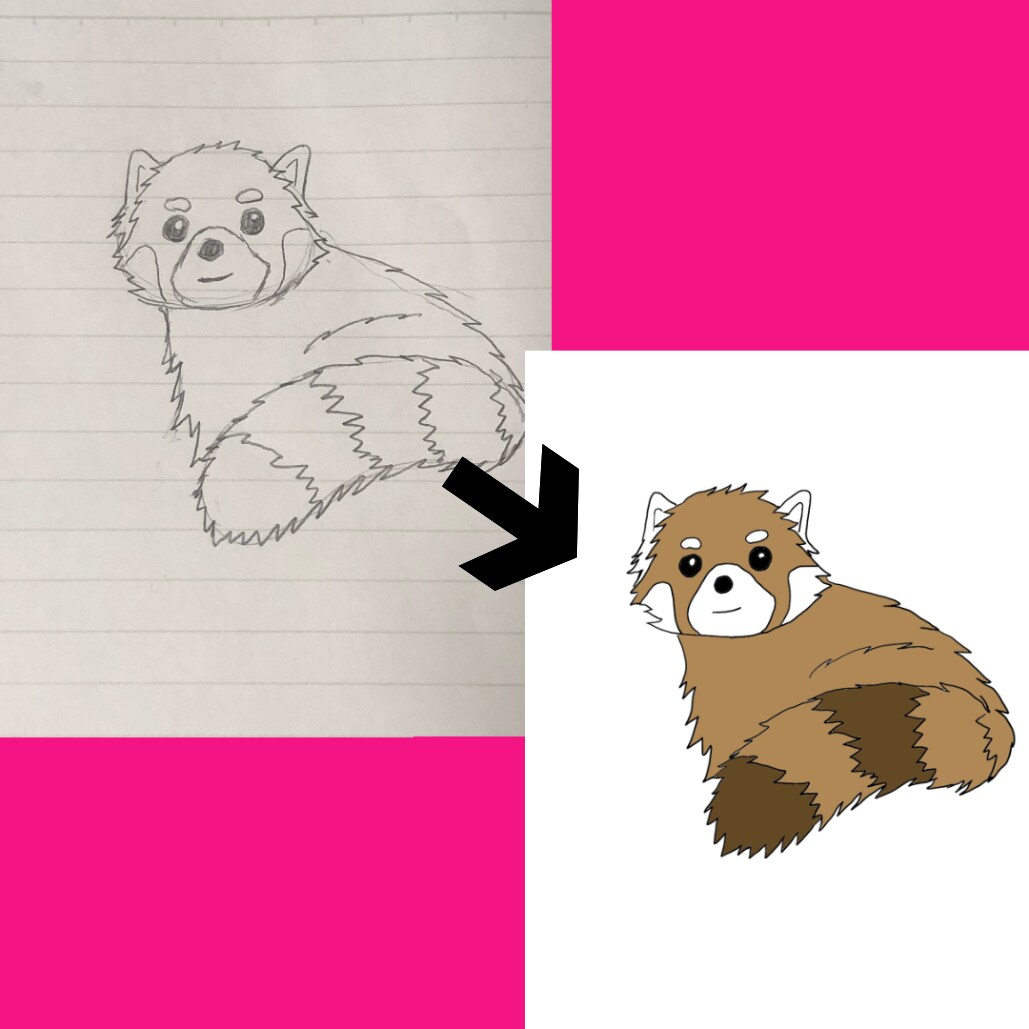 手描きイラストをデータ上に描き起こします データ化した作品は共有やグッズ化も自由自在！ イメージ2