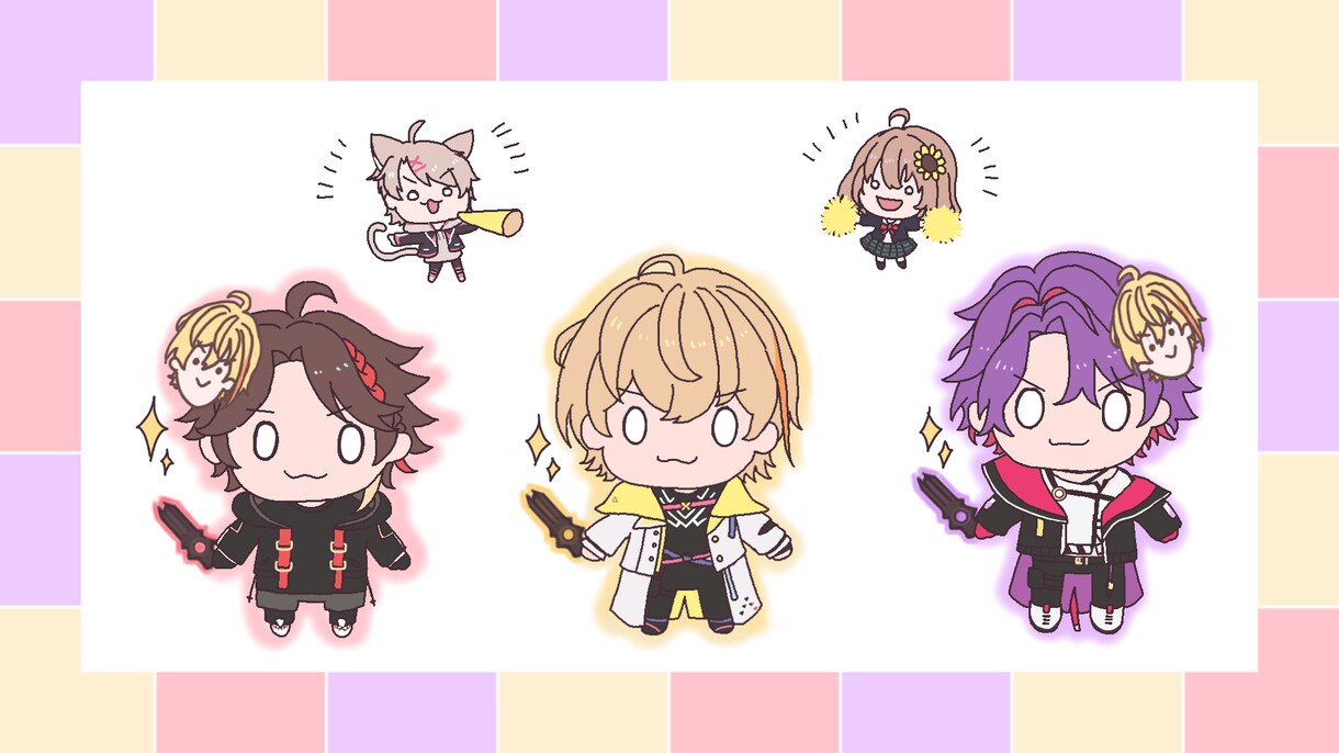 ふわっとかわいい！ミニキャラ制作します ゆるふわ・ほのぼのデフォルメがお好きな方へ イメージ3