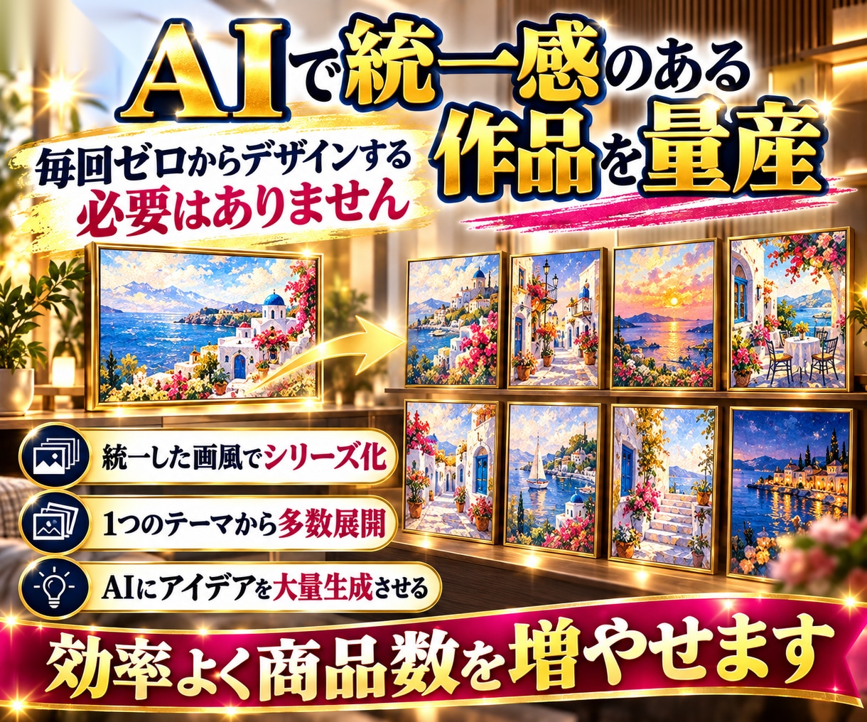 AIで海外デジタルアート副業を始められます 在庫・発送なし。AIで作る海外向けデジタル商品無在庫販売 イメージ6