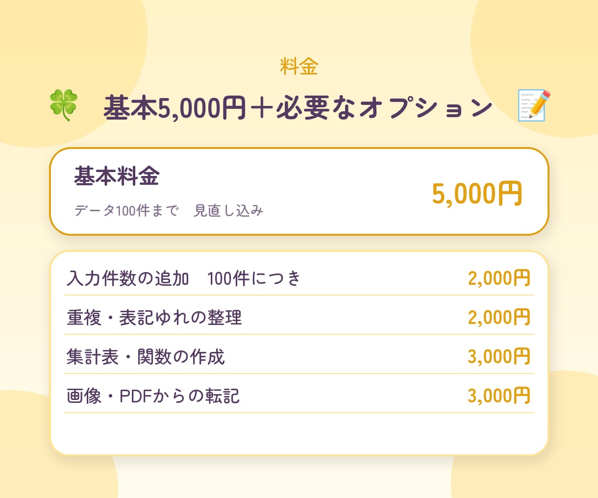 データ入力・Excel整理を代行します 転記・入力・整形をまとめて対応。丁寧に確認します イメージ5