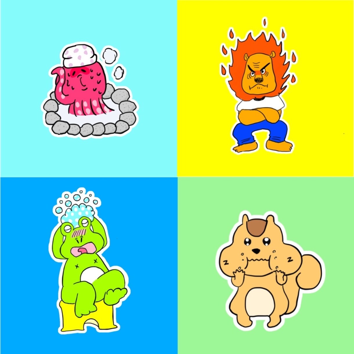 使いやすくて伝わりやすい！ゆるかわアニマル描きます 表情豊かで豊富なポーズをご用意しております！ イメージ3