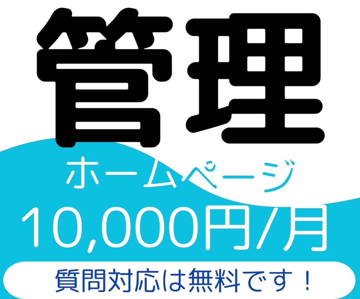 簡易版！継続してホームページの管理を行います 独自ドメインの取得や質問対応はプランに含まれています！ イメージ1