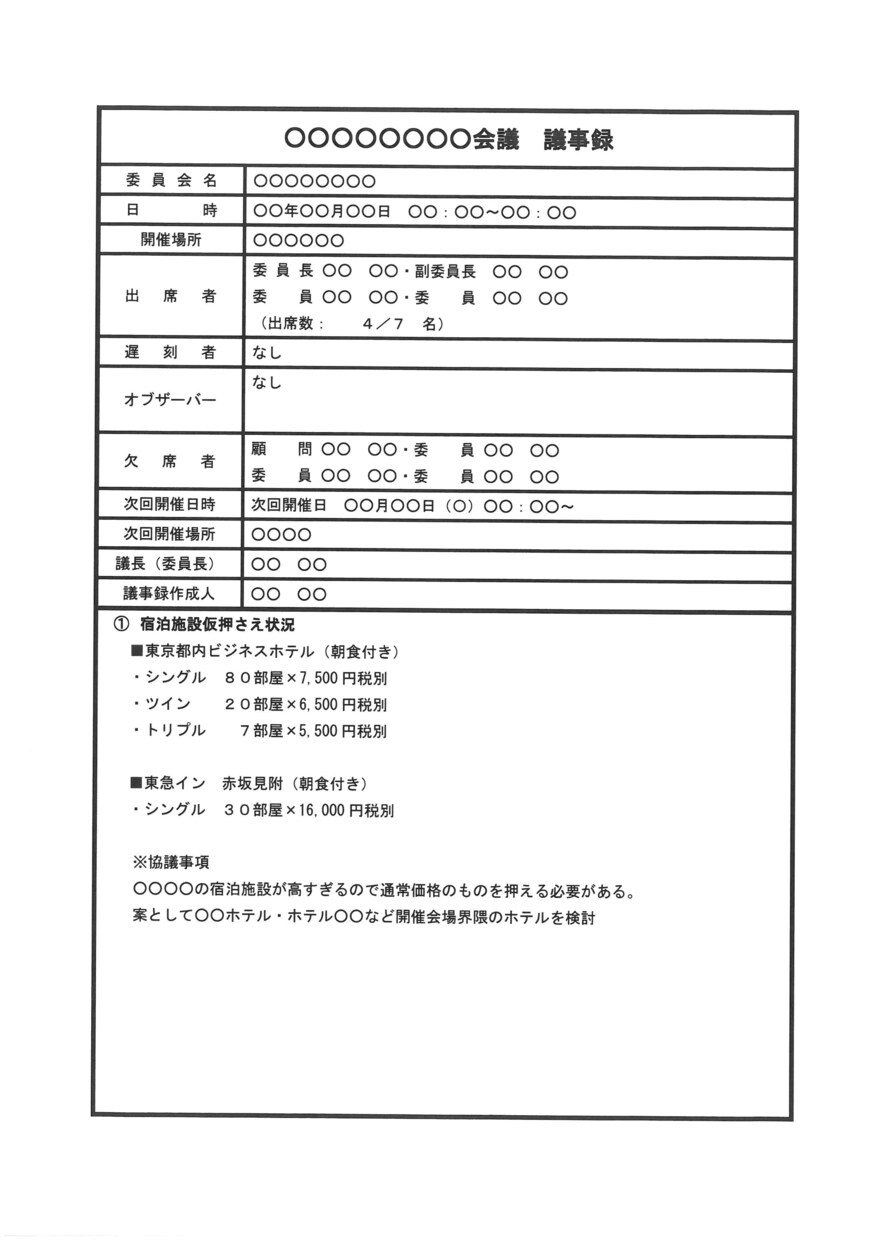 会議などの議事録などの音声をWordデータ化します 議事録、会議資料、その他資料作成 イメージ2