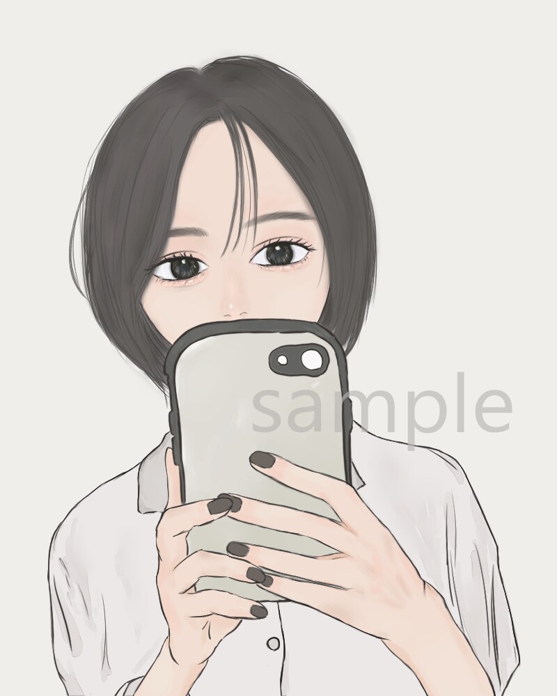 女の子のイラストを描きます どこかミステリアスで素敵な女性 イメージ3
