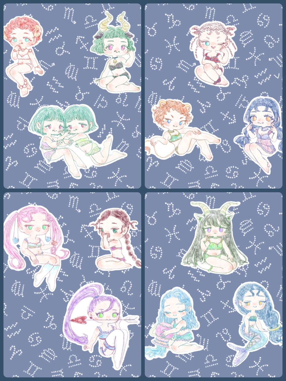 可愛い水彩画チックの女の子イラスト、描きます 可愛い女の子イラストで、SNSをしたら毎日楽しい❣️ イメージ9