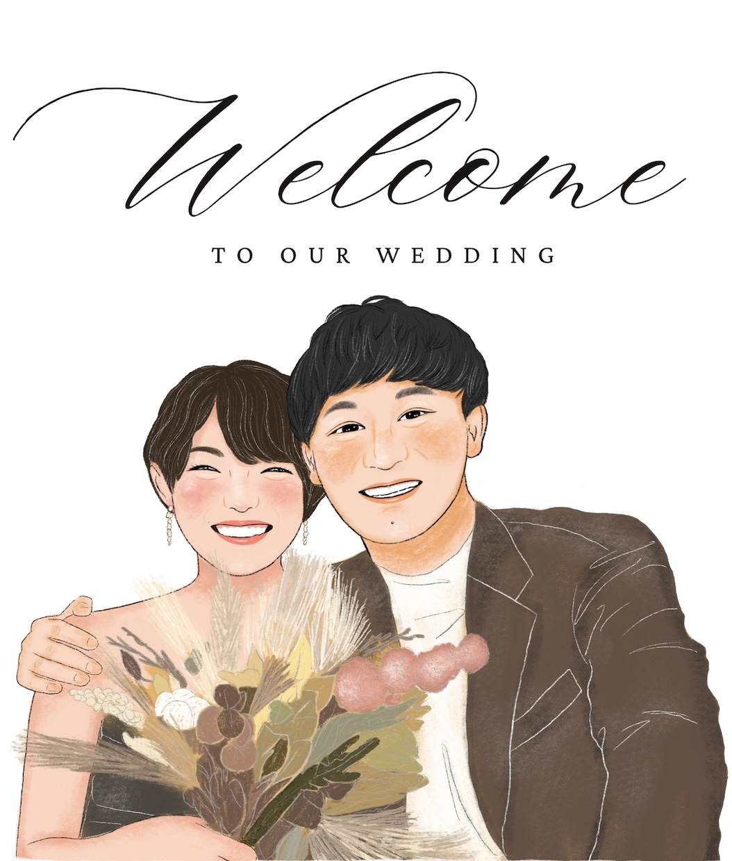 お写真を温かみのある似顔絵イラスト描きます *似顔絵、人物イラスト得意です＾＾ イメージ3