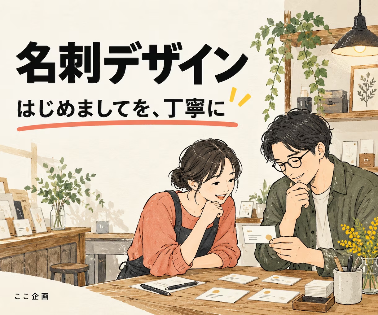 支給ロゴと原稿で見やすい名刺を作ります 小さなお店や個人事業の一枚を丁寧に整理 イメージ1