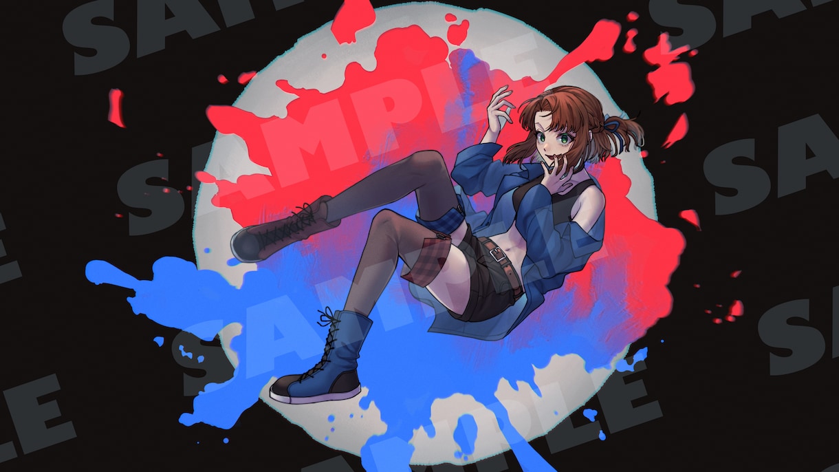 配信や歌ってみたなどのイラスト制作承ります 配信サムネイルや歌ってみた、記念日などのイラストに イメージ1