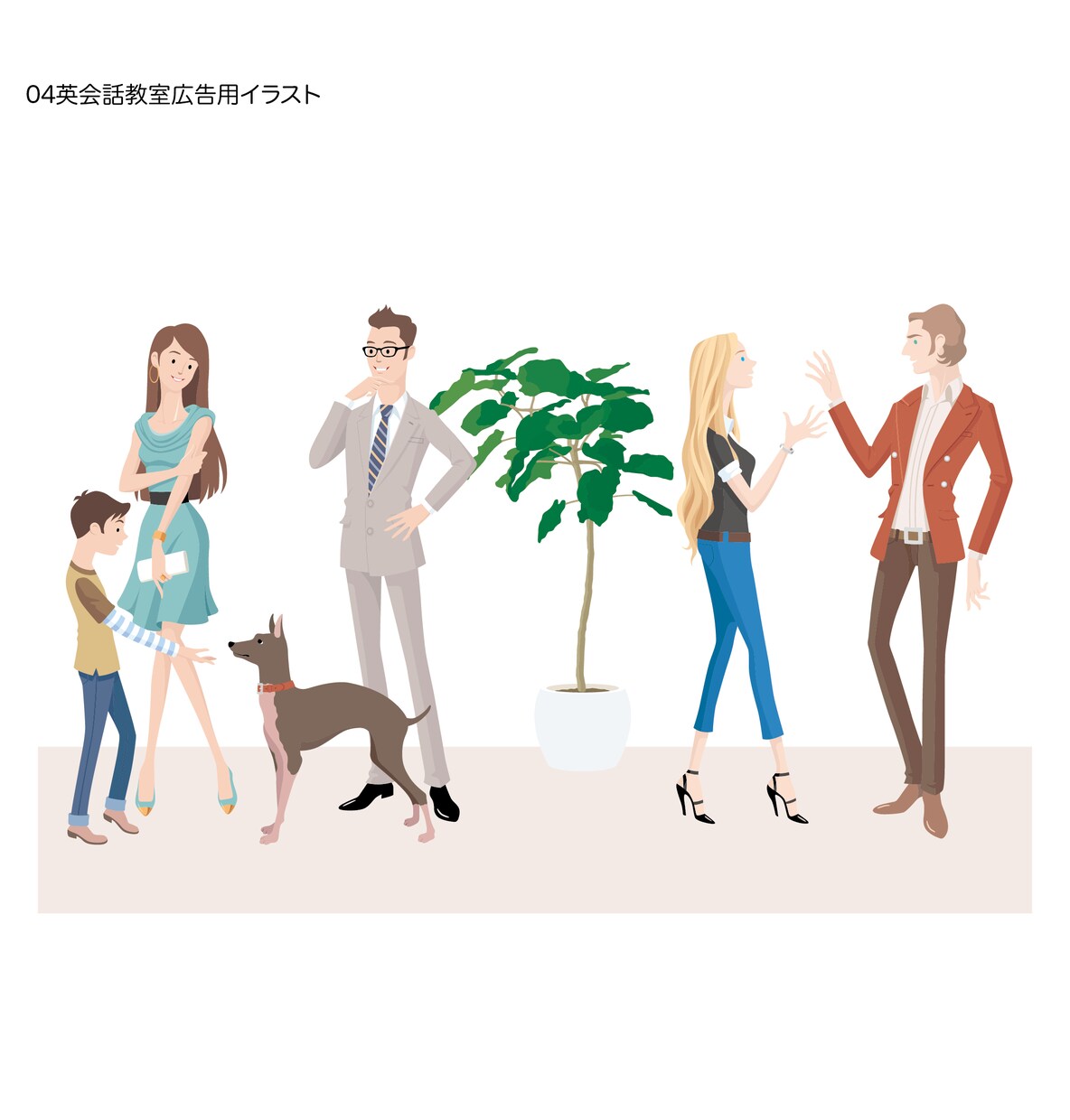 フラットでスマートなイメージのイラスト描きます ビジネス・動画・広告など様々な用途に対応できます イメージ5