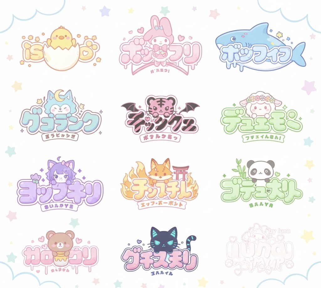 商用可！VTuberネームロゴなどデザインします ご依頼いただければ系統問わず作成させて頂きます！！！ イメージ7