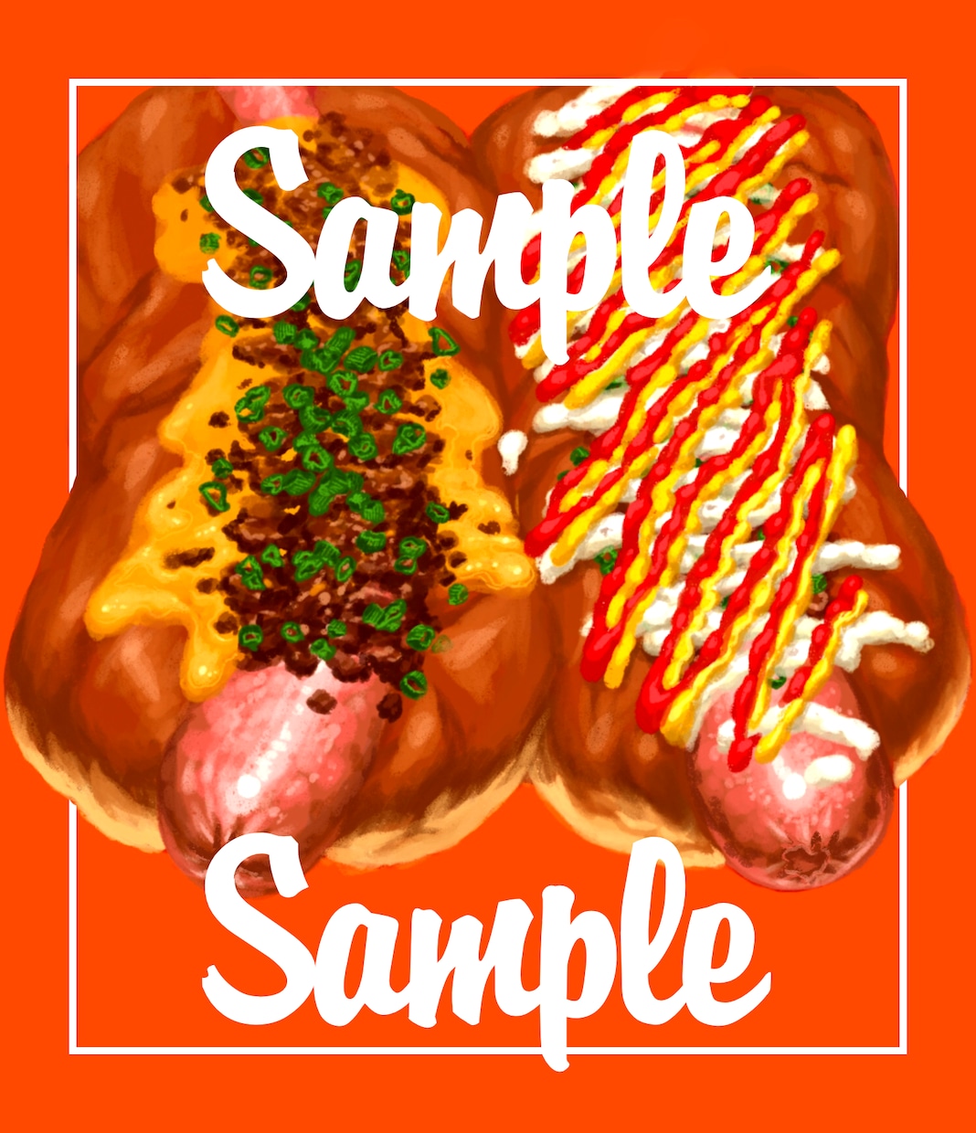 デジタルで食べ物.フードのイラスト描きます Snsアイコンやメニュー表など幅広くご利用いただけます イメージ1