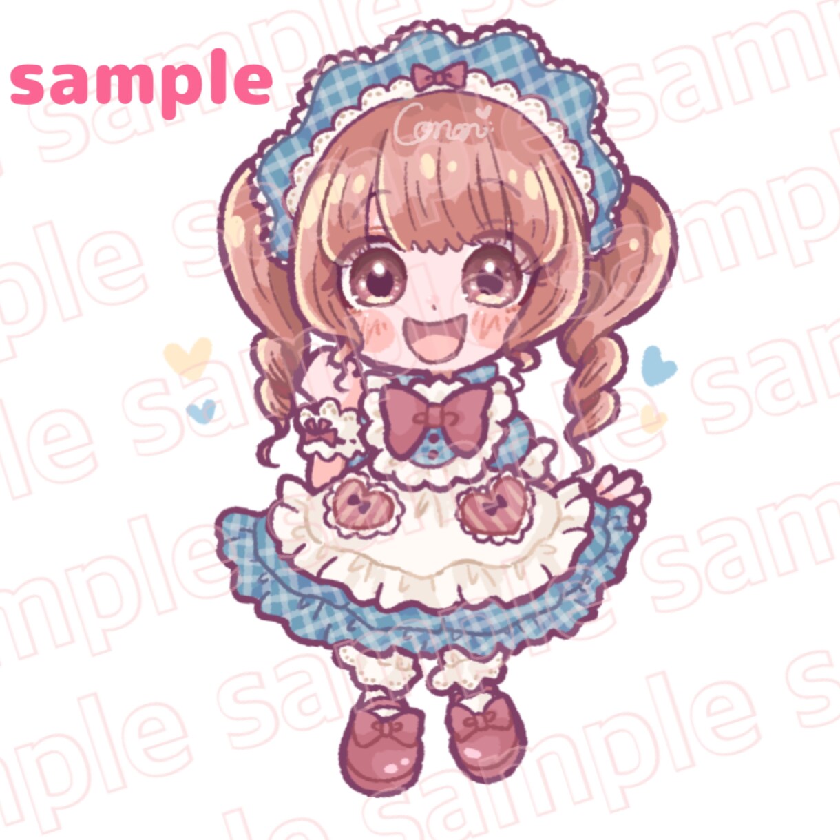 キラキラかわいいミニキャラを描きます 商用オプション有◎ミニキャラ・SDイラストをお探しの方へ♪ イメージ1