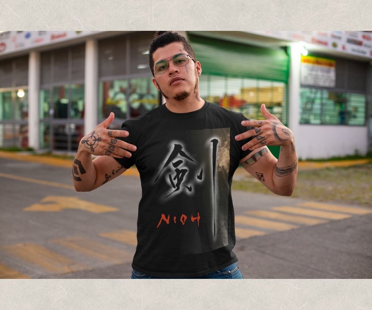 商業利用可手描きベースTシャッツデザインを致します 市販の素材ではない手描きのオリジナルな和風アジア風デザイン イメージ7