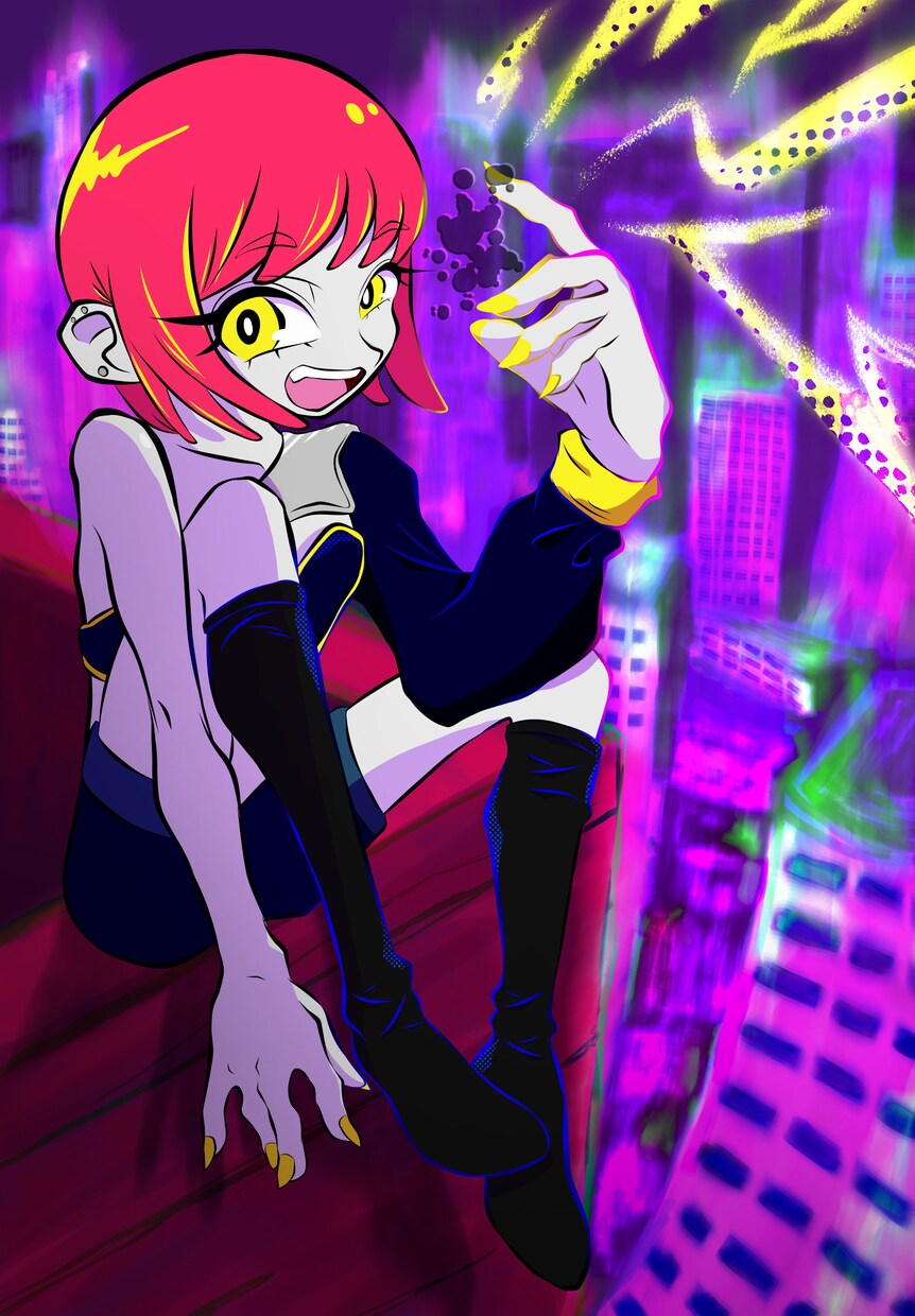 アメコミチックでポップなイラストお描きします キャラデザ、アイコン、MV、グッズ、サムネイルなど幅広く イメージ4