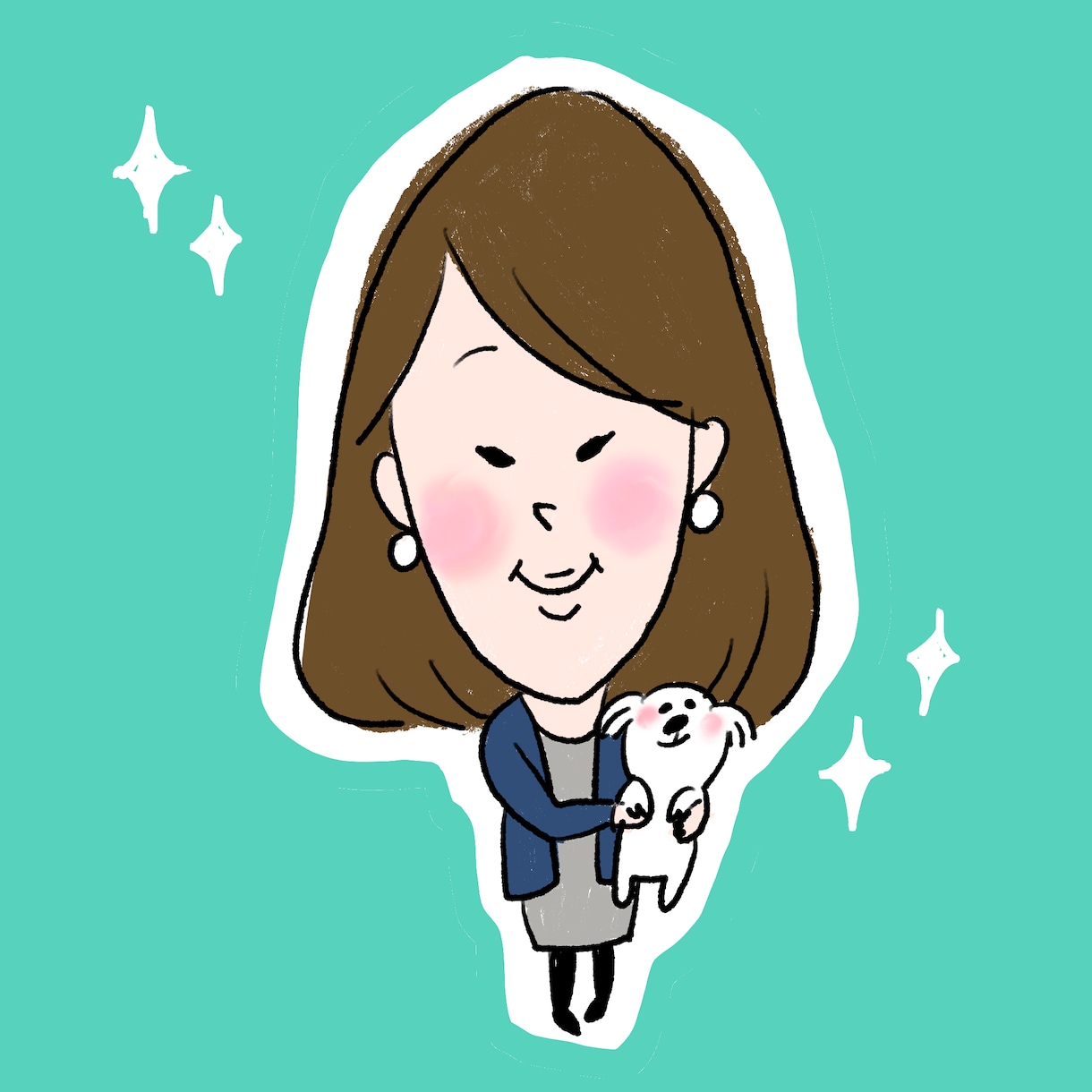 商用OK★全身似顔絵をやさしいタッチで描きます 現役イラストレーターが描きます!フルカラー幅広い用途に対応! イメージ5