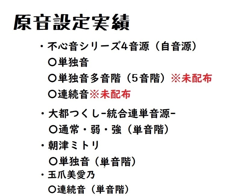 UTAU音源の原音設定をします 必要な物は録音した音声だけ！単独音・連続音共に対応できます。 イメージ1