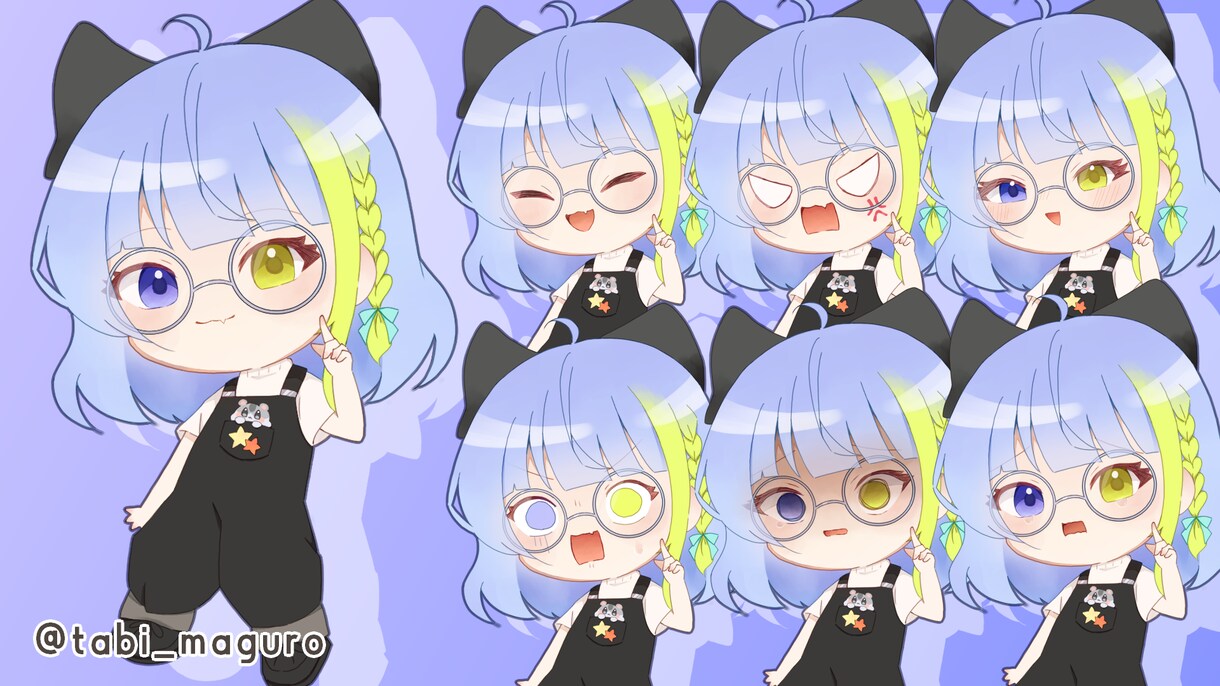 きらきらもちもち✨️かわいいミニキャラ仕立てます オプション追加で商用利用OK！透明感のあるミニキャラ！ イメージ3