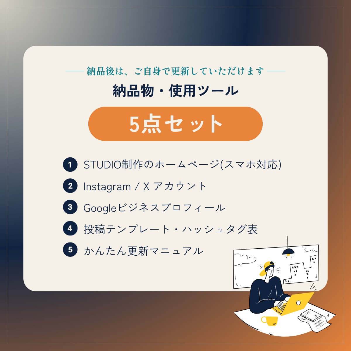 HP＋SNS＋Googleマップまとめて作ります お店が"探される場所"を三位一体で整える開業パックです イメージ6